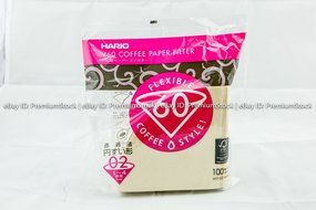 100 Count Japan HARIO V60-02 3 to 4 Cups Size Non-Bleach Paper Coffee Filters N2