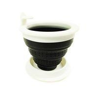 The TeaSpot Tuffy Steeper Silicone Loose Tea Filter Infuser Black