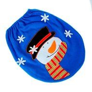 MORECOME Christmas Decoration Christmas Snowman Lid Single Toilet Cover (D) N4