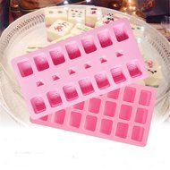 Yunko The Intact Chinese Mahjong 1:1 Chocolate Ice Cube Soap Candy Mold Silicone Cake Decor (2 Pack) N3