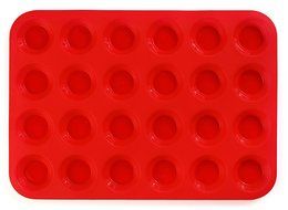 24 Cup Silicone Muffin &amp; Cupcake Baking Pan- Non Stick Silicone Mold- BPA-Free Reusable Bakeware- Heat Resistant... N11