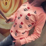 Blouse,Morecome Women Long Sleeve Cute Owl Print T-Shirt Tops Casual Blouse N11