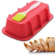 Bread Pan - Best Bakeware for Baking Loaf and Large Cakes - Includes a Free Basting Brush - Commercial Grade Non... N12