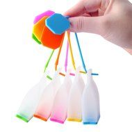 Silicone Tea Bags, Ououdee 5-Pack Reusable Loose Leaf Tea Infuser Strainer for Tea Cups, Mugs and Teapots-BPA... N3