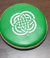 Designer Stencils C317 Celtic Knots Cookie Stencils, Beige/semi-transparent N2
