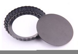 Ancdream 11 inch Non-Stick Removable Loose Bottom Quiche Pan, Round Tart Quiche Pan