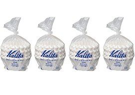 4 X Kalita:Wave Series Wave Filter 185[2-4 Persons] White.100 Pieces #22199(Japan Import) by Kalita