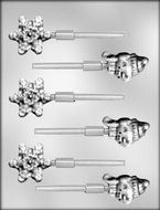 CK Products Snowman Head and Snowflake Chocolate Mold