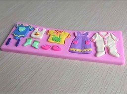 Baby Cloth Shaped 3D Silicone Fondant Mold Cake Decorating Tool and Cupcake Mold N4