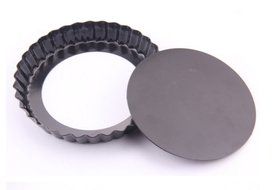 Ancdream 11 inch Non-Stick Removable Loose Bottom Quiche Pan, Round Tart Quiche Pan N3