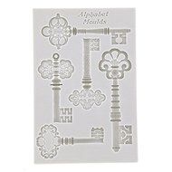 Keys Set of 5 Mold by Alphabet Moulds