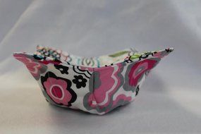 Reversible Microwave Bowl Cozy Bowl Potholder Bowl Holder Flowers N4