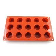 Baking Mold Silicone Mini 15-Cavity Silicone Ice Cube Chocolate Cake Mold Cookies Mold Soap Jelly Candy Bakeware... N2