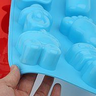 6-Cavity Pacifiers Feet Bottles Silicone Cake Molds DIY Creative Cake Mold Chocolate Mold Candy Mold(Random Color... N3