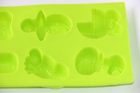 6-Cavity Pacifiers Feet Bottles Silicone Cake Molds DIY Creative Cake Mold Chocolate Mold Candy Mold(Random Color... N4