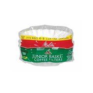 Melitta Junior Basket Coffee Filters Fits 4-6 Cup-Mfg# 62912 - Sold As 20 Units