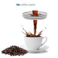 Ecooe Borosilicate Glass Stainless Steel French Press Coffee Maker with 4-Filter, 600ml N7