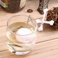 Helencasa Silicone Tea Bones Skull Tea Infuser Filter Diffuser Loose Leaf Leaves Silicone Tea Strainer (1) N4