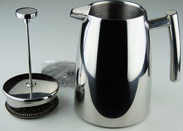 Elegant French Coffee Press Stainless Steel Insulated Double Wall with Spare Screen 8 cup 1 Liter (34oz) N2