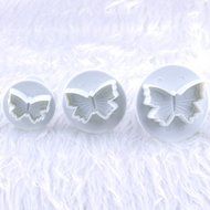 OOOUSE 3 x Butterfly Fondant Cake Biscuit Sugarcraft Plunger Cutter Craft Mold Tool