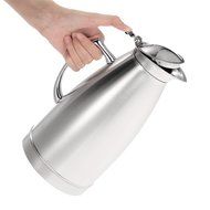 Anself Large Capacity Stainless Steel Vacuum Carafe Coffee Pot Thermal Jug Water Pitcher, Double Walled Insulated N4