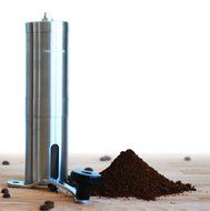 Manual Coffee Grinder-Deluxe Stainless Steel-Ceramic Burr Coffee Mill With Adjustable Grind Size By EazyCoffee N7