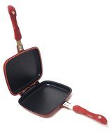 Happycall Double Sided Standard Pressure Pan Red - Standard for Cooking (Cutie Pan) N6