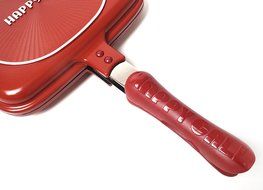 Happycall Double Sided Standard Pressure Pan Red - Standard for Cooking (Cutie Pan) N8