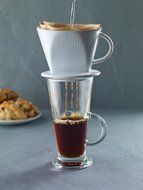 Aerolatte Pour Over Coffee Dripper Reusable Filter Cone Brewer, Number 4-Size, Brews 8 to 12-Cups N2