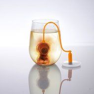 OHF Creative Technology Passion Silicone Astronaut Diffuser Infuser Loose Tea Leaf Strainer Herbal Spice Filter N3