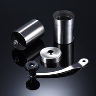 Stainless Steel Manual Coffee Grinder, Punasi Portable Hand Coffee Bean Grinder with Adjustable Ceramic Burr N5