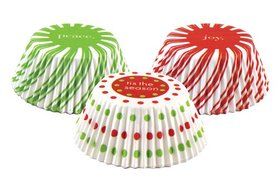 Fox Run Brands 7136 75 Count Joy Peace Christmas Bake Cups