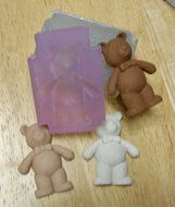 Clear Silicone Mold Bow Tie Teddy Bear Handmade Supply N5