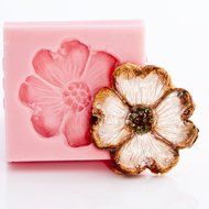 Dogwood Flower Silicone Mold Food Safe Fondant, Chocolate, Candy, Resin, Polymer Clay, Jewelry, Craft Mold. Flexible... N5