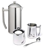 Frieling Ultimo 36 Oz Stainless Steel French Press, Cream &amp; Sugar Bowl Gift Set