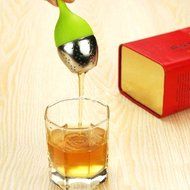 Kaimao Tea Strainer / Tea Infuser Easy to Use and Clean with Silicone Base 6.2(L)x1.8(W)inches---Blue N14