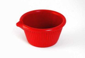 Gessner Spouted Ramekin Red 3 oz (Case of 12)