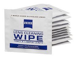 ZEISS Pre-moistened Lens Cleaning Wipes - Cleans Bacteria, Germs and without Streaks for Eyeglasses and Sunglasses... N5