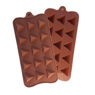 Ludan 15 Cavities Chocolate Cartoon Cute Triangle Silicone DIY Non Stick High Teperature Resistance Ice Cube Jelly... N2