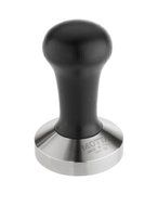 Motta 8100/B Professional Flat Base Coffee Tamper, 58mm, Black Handle