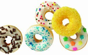 Astra shop Mini 12 Cavity Carbon Steel Donut Pan, Muffin Cups, Nonstick Cake Baking Ring