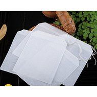 HARULU 100 pcs Empty Teabags String Heat Seal Filter Paper Herb Loose Tea Bags N4