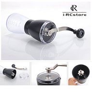 RC Professional Manual Ceramic Burr Coffee Grinder, Hand-crank Coffee Mill, Includes Brush, Black N31