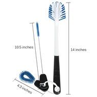 NATIONALMATER Bottle Cleaning Brushes, Cleaning Brush, Cleaner for Narrow Neck Bottles Cups with Hook, Set of 10 N9