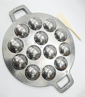 Kanom Krok Pan Cover for Sale in Amazon , Kanom Krog Coconut Pancakes Griddle Thailand with LID Small Size ,Thai... N6