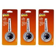 Set of 3 - Smart Living Stainless Steel metal kitchen tea Coffee Scoop 2 Tablespoons / 1/8 cup
