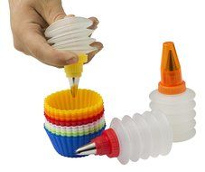Aroma Bakeware Cupcake Decorating Icing Kit with 12 Cupcake Cups N2