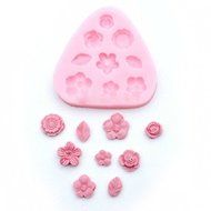 Flowers Set Shaped Mini Silicone Mold Sugar Craft Tools Chocolate Moulds Bakeware N2