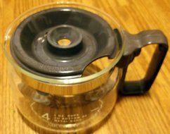 Mr Coffee D4 4 cup coffee replacement carafe BLACK N4