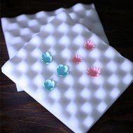 Genenic 2Pcs DIY Sugarcraft Fondant Cake Decorating Foam Pad Sponge Mats Dry Flower N3